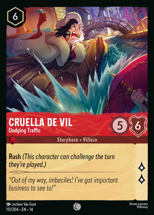 Cruella De Vil - Dodging Traffic - 113/204 - Common (Hyperia City)