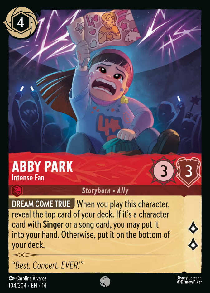 Abby Park - Intense Fan - 104/204 - Common (Hyperia City)