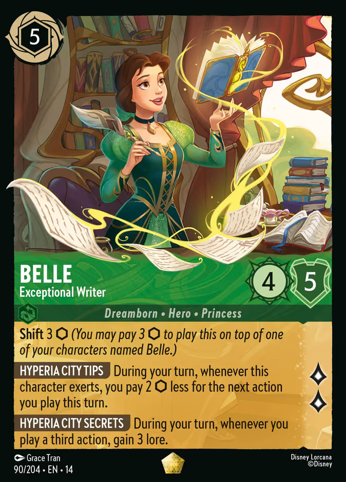 Belle - Exceptional Writer - 90/204 - Legendary (Hyperia City)