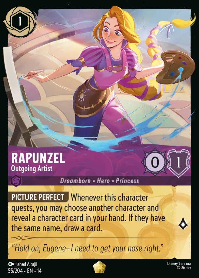 Rapunzel - Outgoing Artist - 55/204 - Legendary (Hyperia City)
