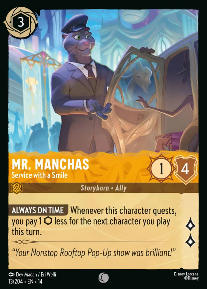 Mr. Manchas - Service with a Smile - 13/204 - Common (Hyperia City)
