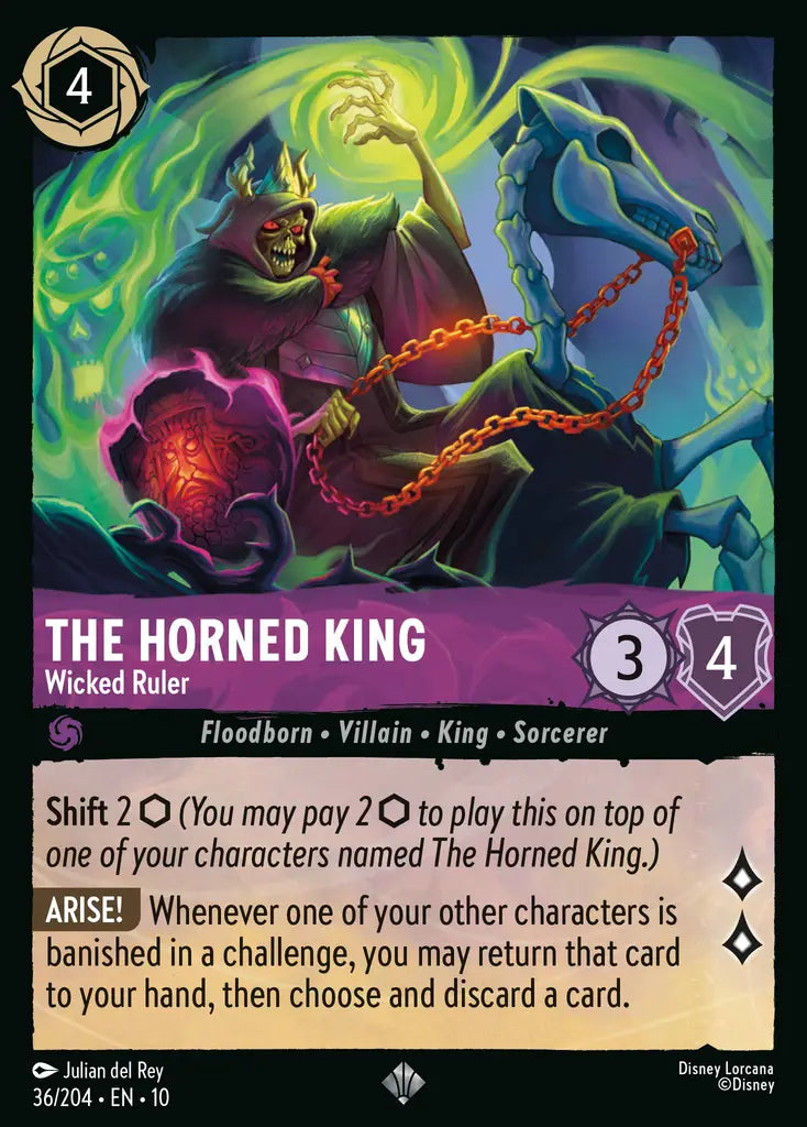 The Horned King - Wicked Ruler 36/204 (Whispers In The Well)
