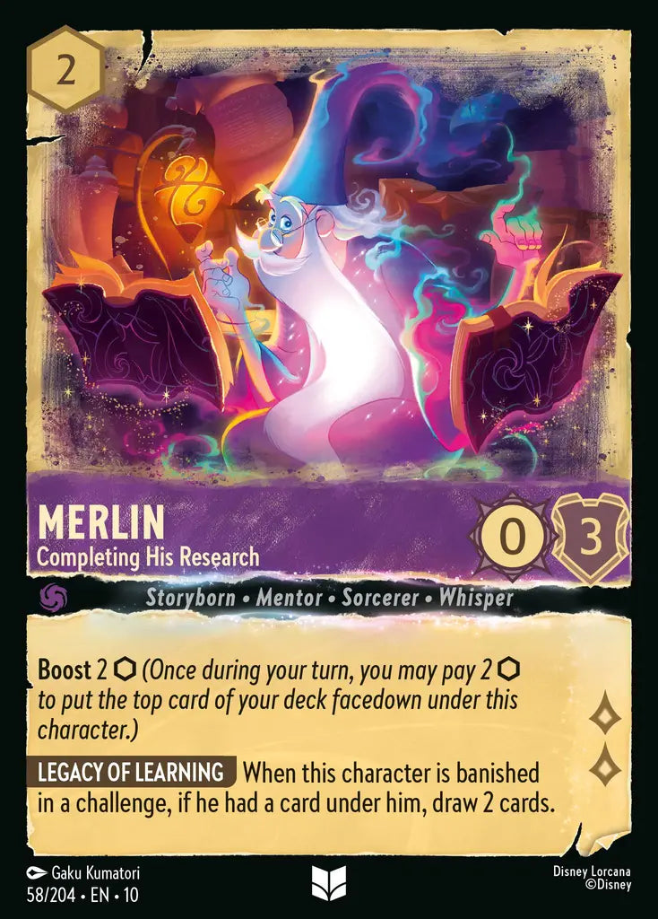 Merlin - Completing His Research 58/204 (Whispers In The Well)