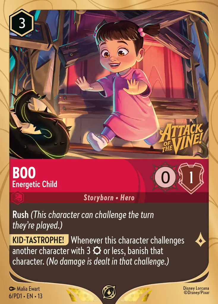 Boo - Energetic Child - 6/PD1 - Promo (Attack of the Vine)