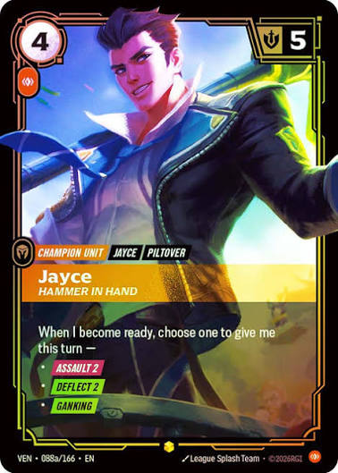 Jayce - Hammer in Hand - VEN-088A - Showcase (Riftbound: Vendetta) - Foil