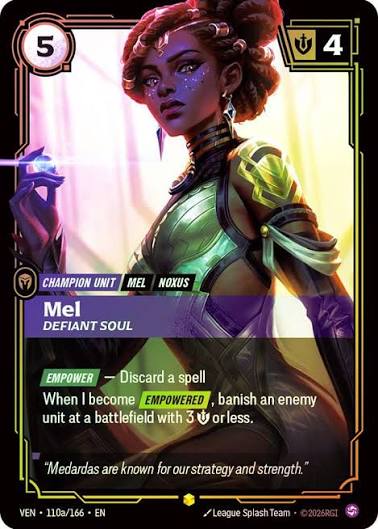 Mel - Defiant Soul - VEN-110A - Showcase (Riftbound: Vendetta) - Foil