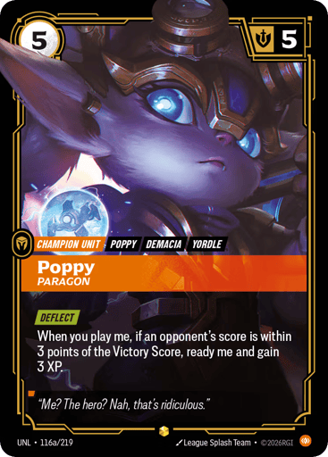 Poppy - Paragon - UNL-116A Alternate Art