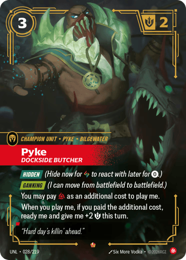 Pyke - Dockside Butcher - UNL-028