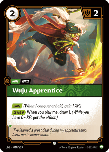 Wuju Apprentice - UNL-040