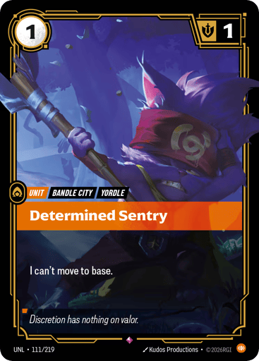 Determined Sentry - UNL-111