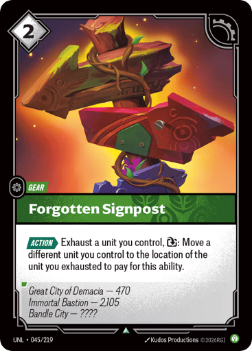 Forgotten Signpost - UNL-045