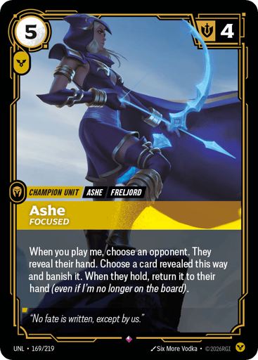 Ashe - Focused - UNL-169