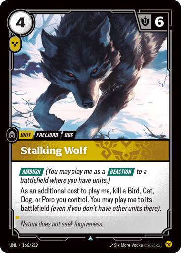 Stalking Wolf - UNL-166