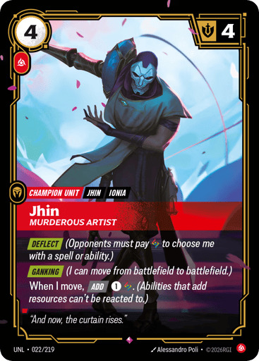 Jhin - Murderous Artist - UNL-022