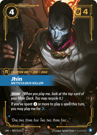 Jhin - Meticulous Killer - UNL-089
