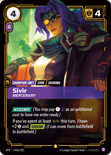 Sivir - Mercenary - SFD-143A Alternate Art
