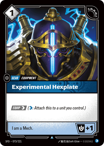 Experimental Hexplate - SFD-073