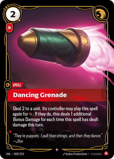 Dancing Grenade - UNL-020