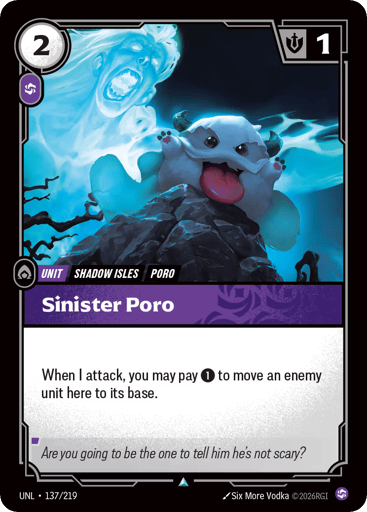 Sinister Poro - UNL-137