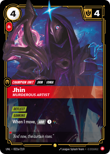 Jhin - Murderous Artist - UNL-22A Alternate Art