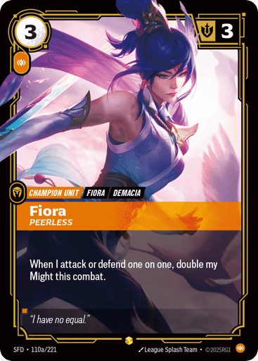 Fiora - Peerless - SFD-110A Alternate Art