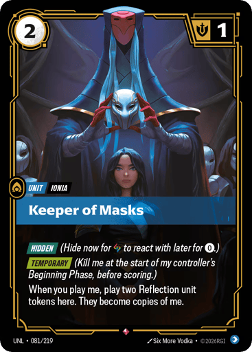 Keeper of Masks - UNL-081
