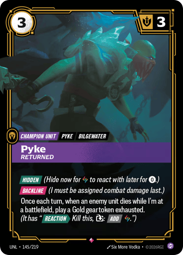 Pyke - Returned - UNL-145