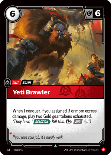 Yeti Brawler - UNL-018