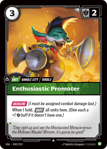 Enthusiastic Promoter - UNL-043