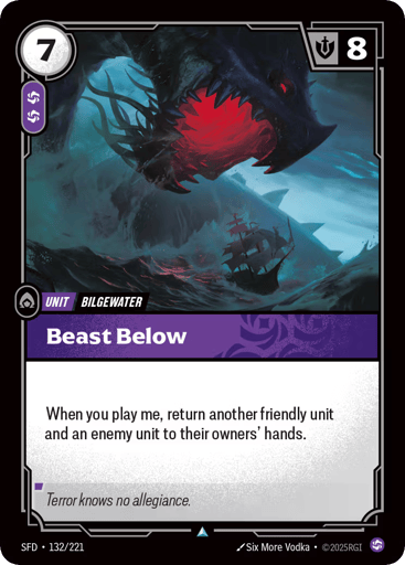 Beast Below - SFD-132