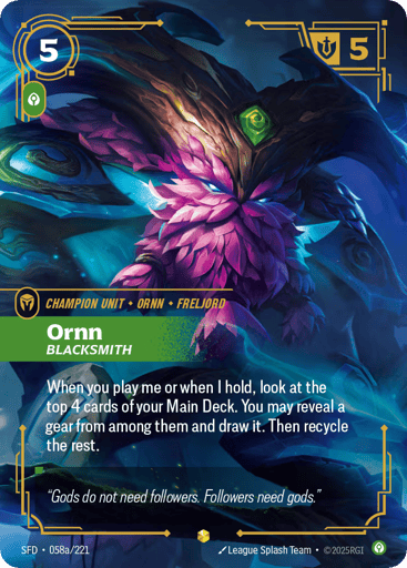 Ornn - Blacksmith - SFD-58A Alternate Art