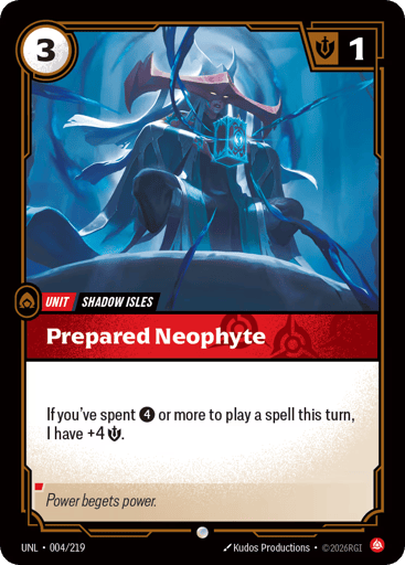Prepared Neophyte - UNL-004
