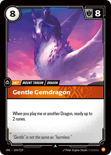 Gentle Gemdragon - UNL-104