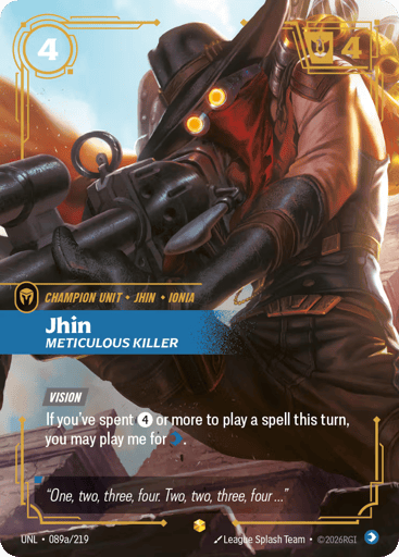 Jhin - Meticulous Killer - UNL-89A Alternate Art
