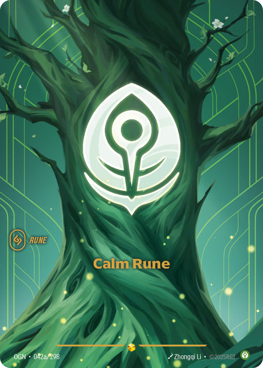 Calm Rune - OGN-042A Alternate Art
