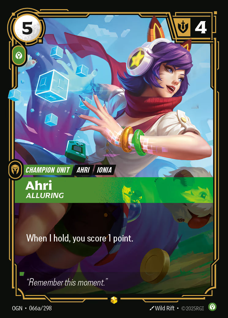 Ahri - Alluring - OGN-066A Alternate Art