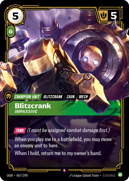 Blitzcrank - Impassive - OGN-067