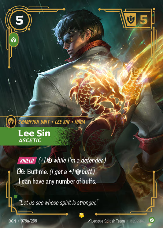 Lee Sin - Ascetic - OGN-078A Alternate Art