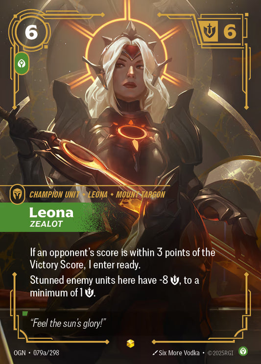 Leona - Zealot - OGN-079A Alternate Art