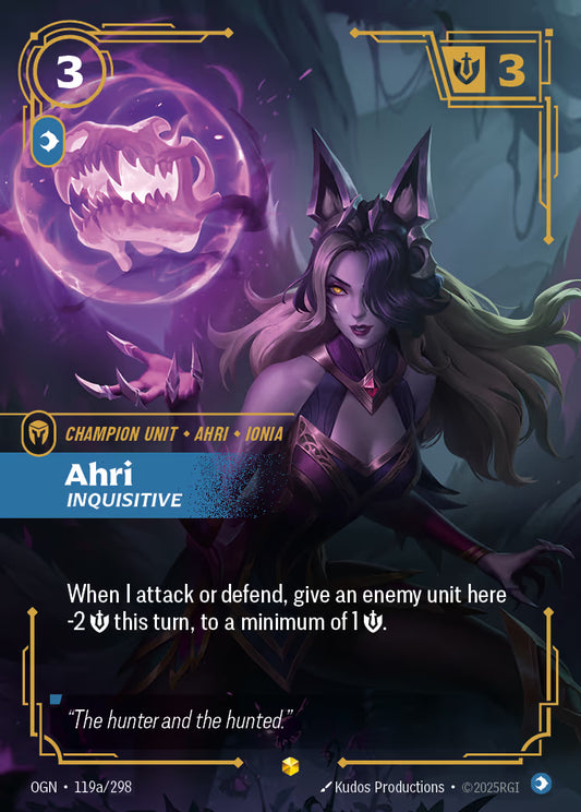 Ahri - Inquisitive - OGN-119A Alternate Art