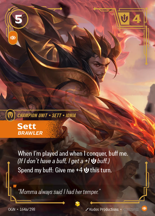 Sett - Brawler - OGN-164A Alternate Art