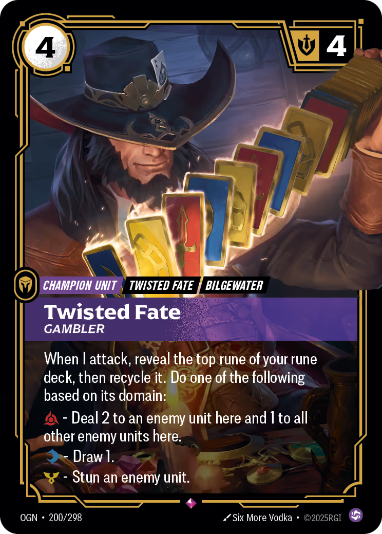 Twisted Fate - Gambler - OGN-200