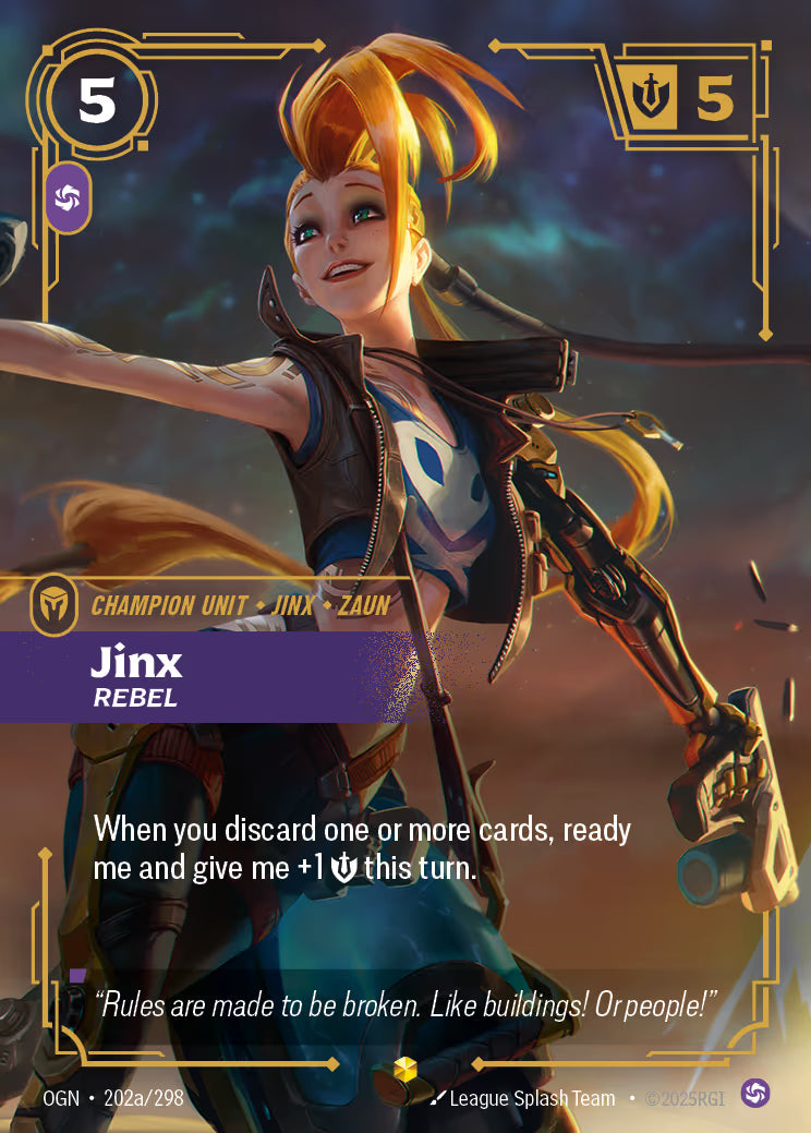 Jinx - Rebel - OGN-202A Alternate Art