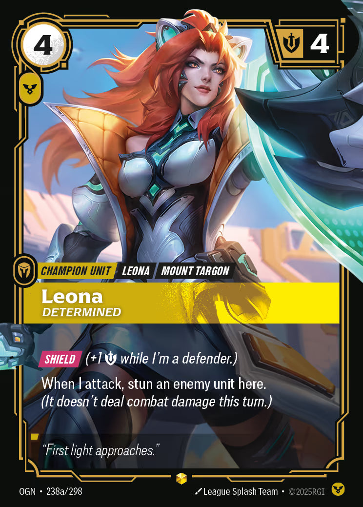 Leona - Determined - OGN-238A Alternate Art