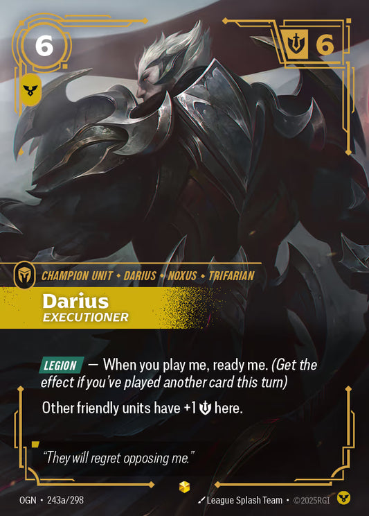 Darius - Executioner - OGN-243A Alternate Art