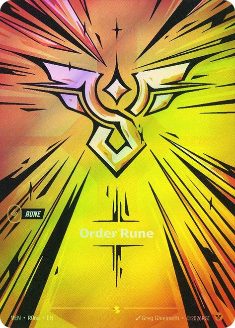 Order Rune - VEN-R06A - Showcase (Riftbound: Vendetta) - Foil