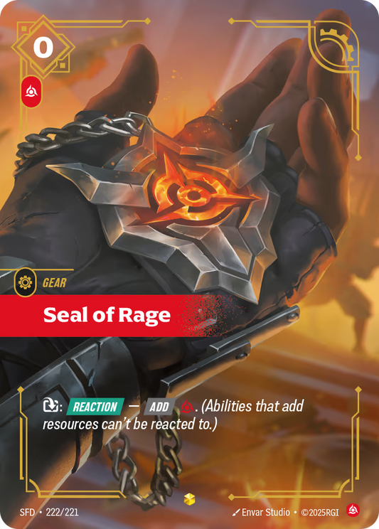 Seal of Rage - SFD-222