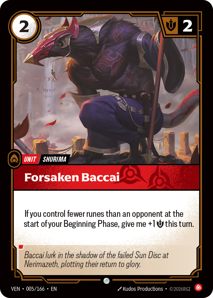 Forsaken Baccai - VEN-005