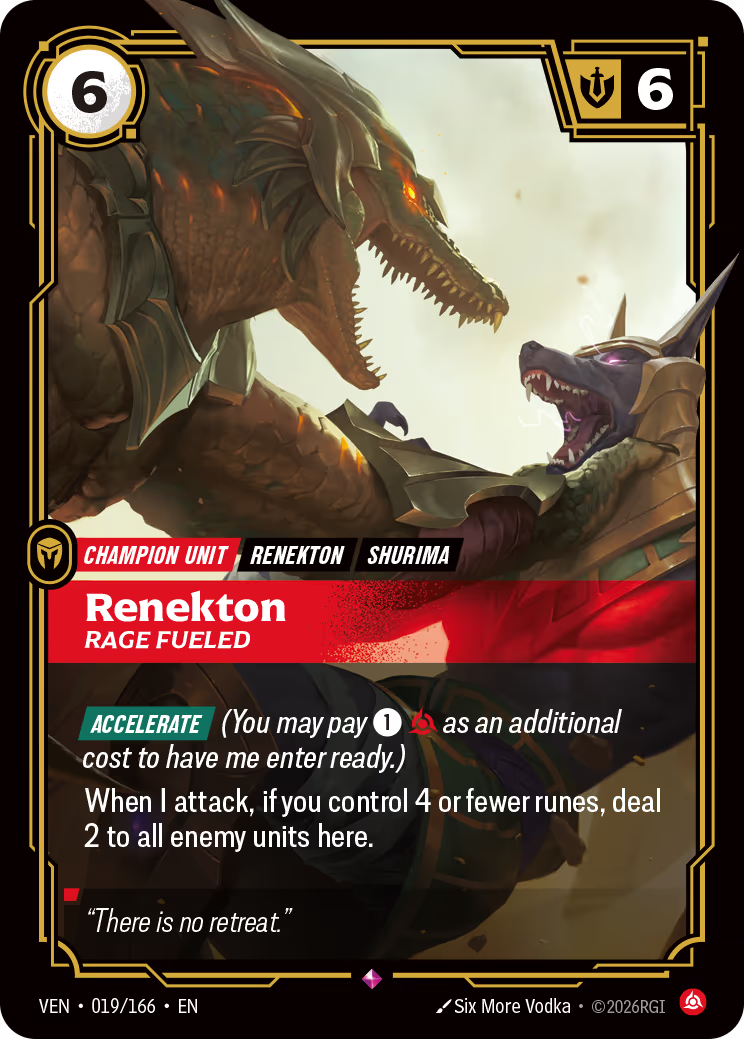 Renekton - Rage Fueled - VEN-019