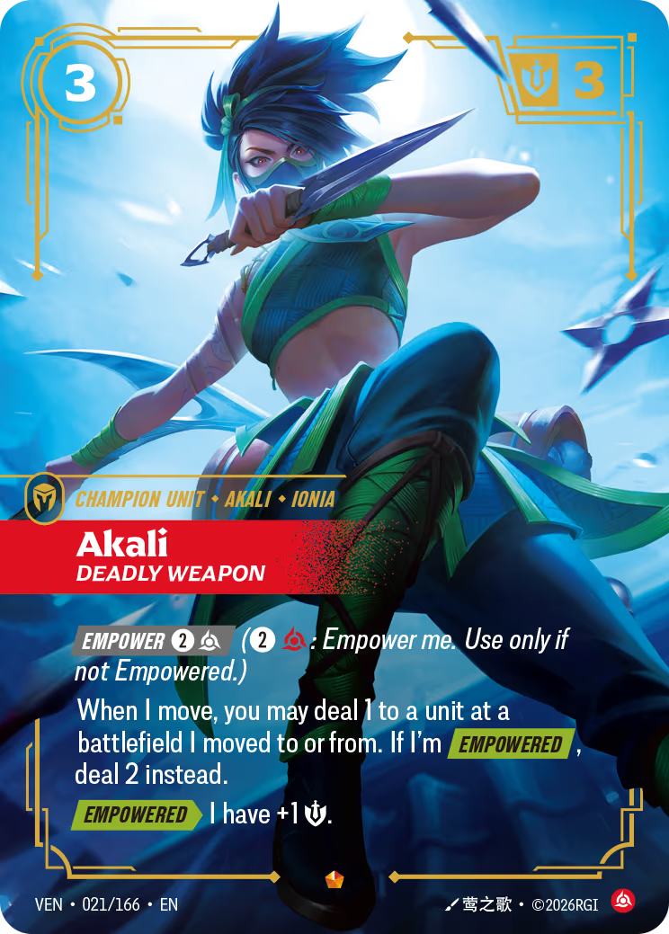 Akali - Deadly Weapon - VEN-021